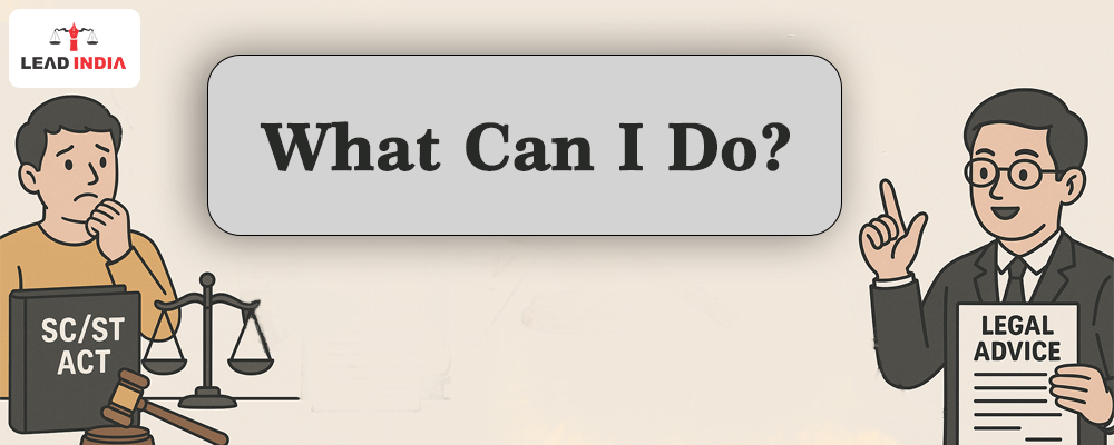 File A Sc/St Case Against Me What Can I Do?