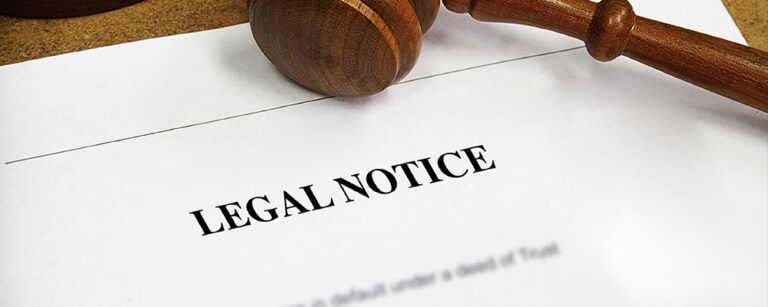 Difference Between Legal Notice & Court Notice