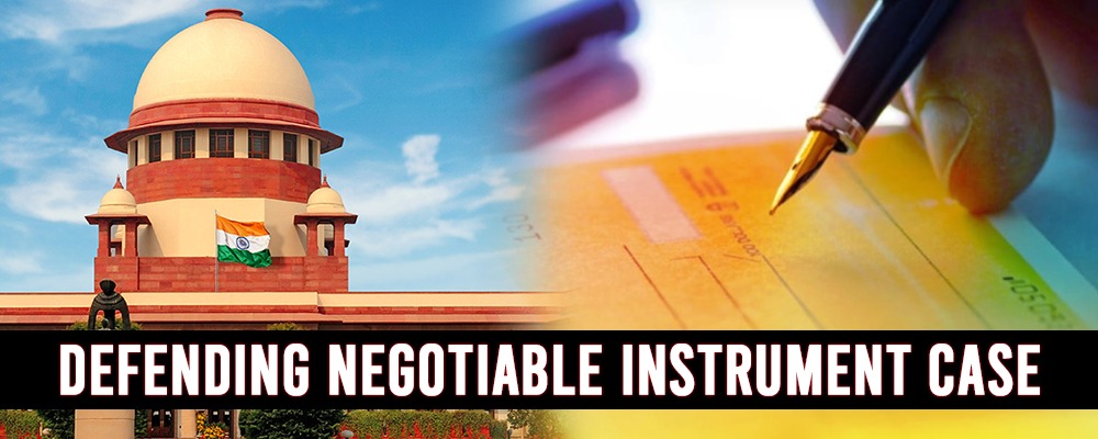 Defending Negotiable Instrument Case