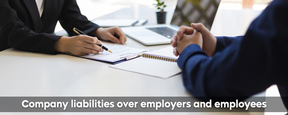 Company liabilities over employers and employees