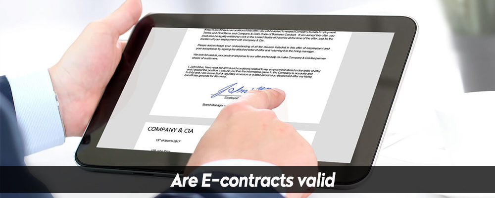 Are E-contracts valid