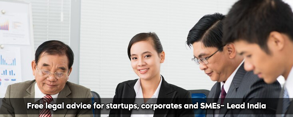 Free legal advice for startups, corporates and SMEs- Lead India