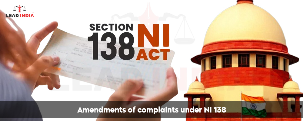 Amendments Of Complaints Under Ni 138