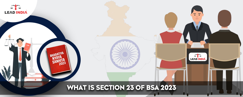 What Is Section 23 Of BSA 2023?