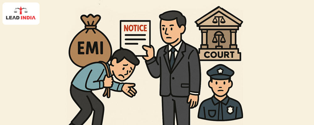 What legal action can be taken in case of non-payment of loan